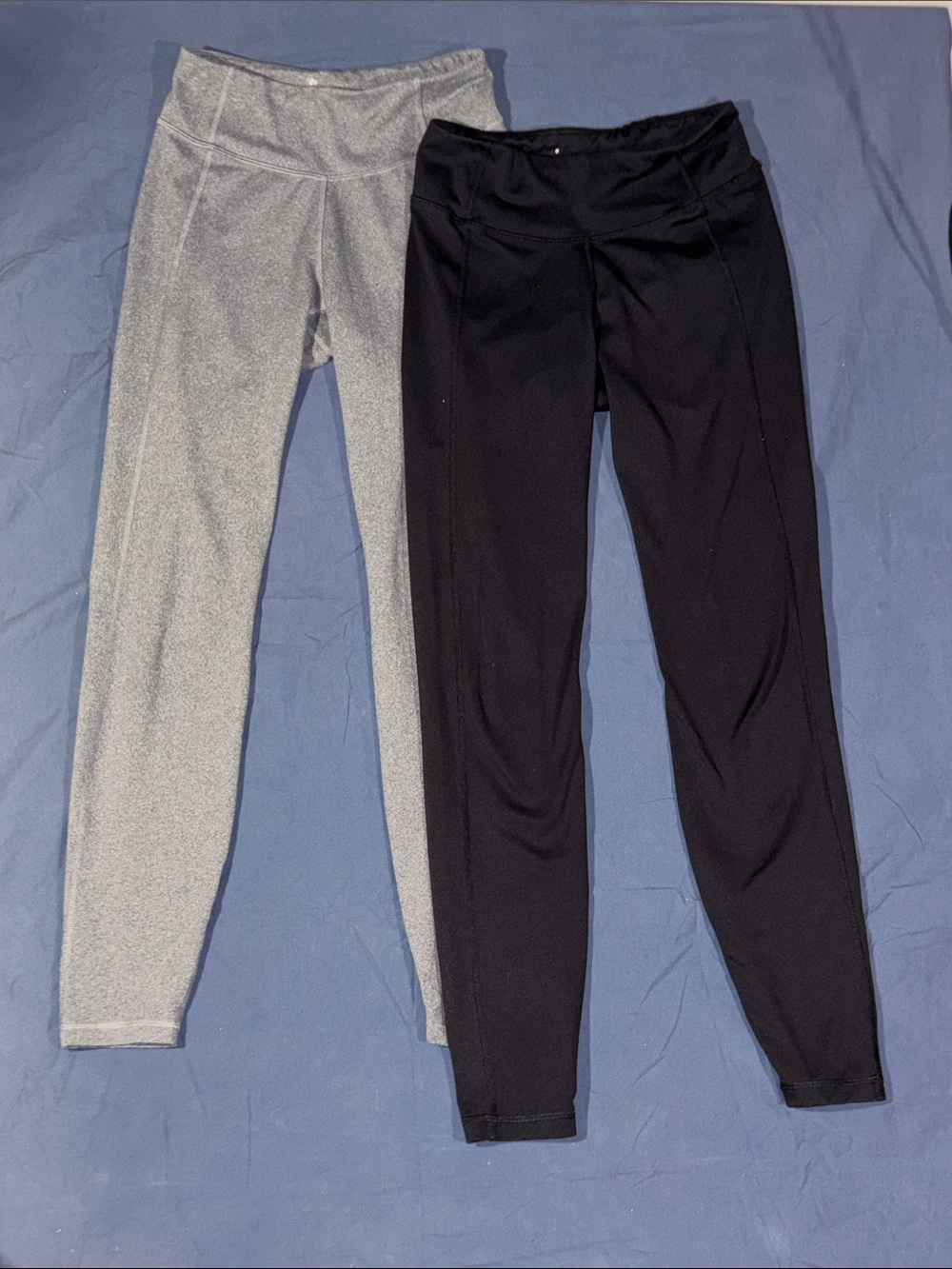 All in motion - Black and Light Gray full length leggings